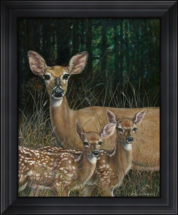 Framed On Alert Print