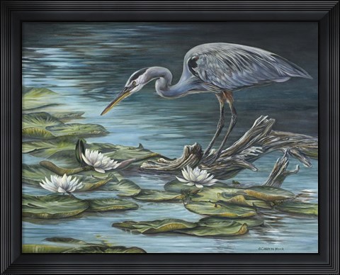 Framed Heron Haven Print