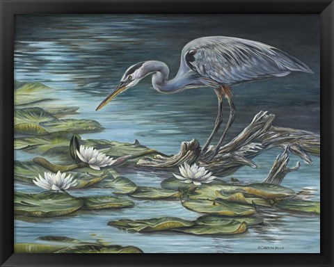 Framed Heron Haven Print