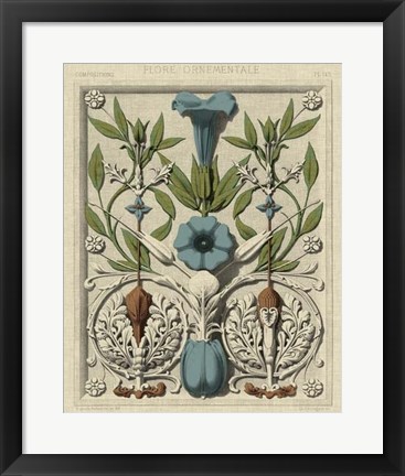 Framed Decorative Flourish I Print