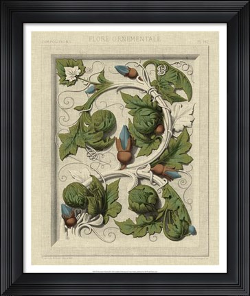Framed Decorative Flourish II Print