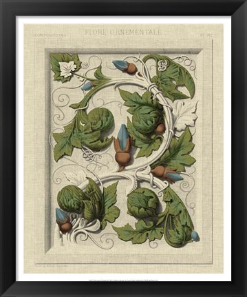 Framed Decorative Flourish II Print