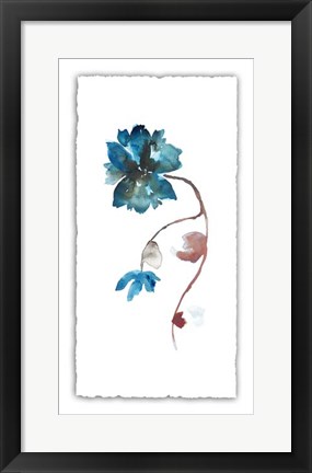 Framed Floral Watercolor I Print