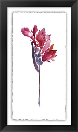 Framed Floral Watercolor V Print