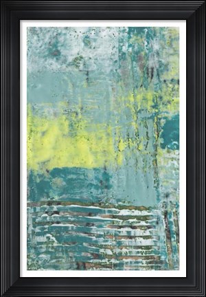 Framed Linear Texture I Print