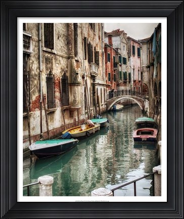 Framed Six Boats Print