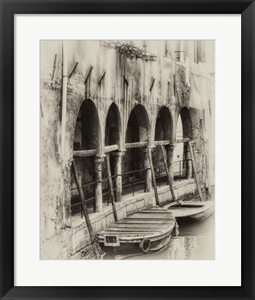 Framed Hanging Laundry Sepia Print