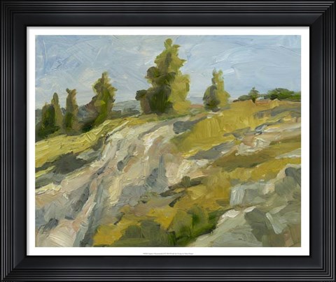 Framed Impasto Mountainside II Print