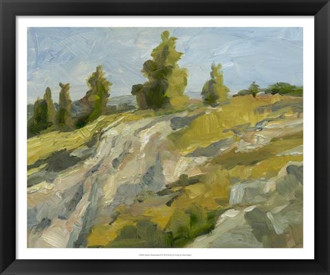 Framed Impasto Mountainside II Print