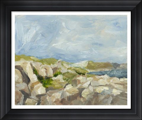 Framed Impasto Mountainside IV Print