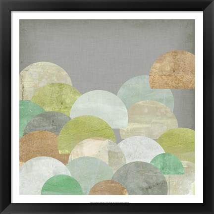 Framed Scalloped Landscape I Print