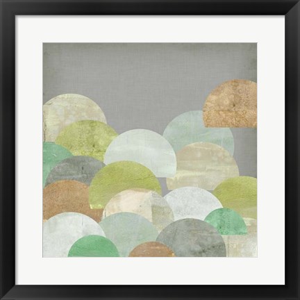 Framed Scalloped Landscape I Print