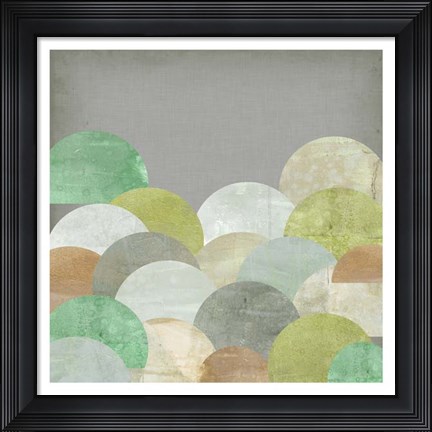 Framed Scalloped Landscape II Print
