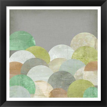 Framed Scalloped Landscape II Print