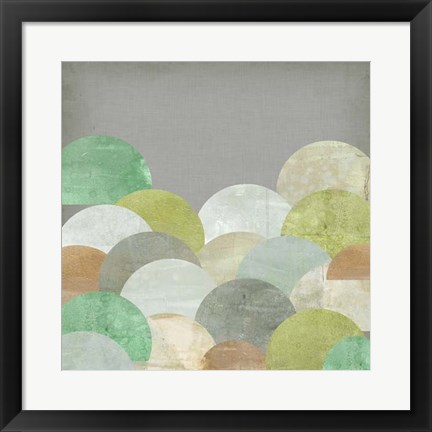 Framed Scalloped Landscape II Print