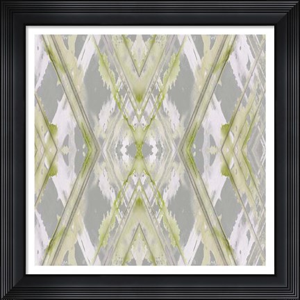 Framed Argyle Watercolor I Print