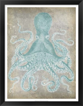 Framed Spa Octopus I Print