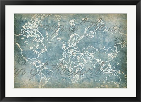 Framed Moon Map Print