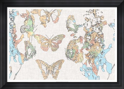 Framed Flight Plan II Print