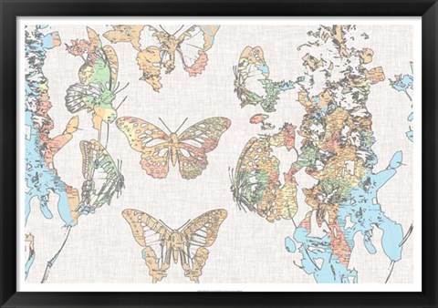 Framed Flight Plan II Print