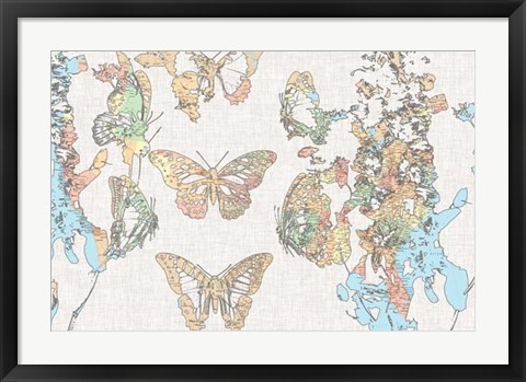 Framed Flight Plan II Print