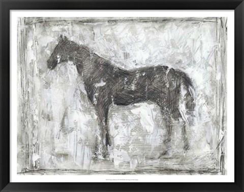 Framed Equine Silhouette II Print