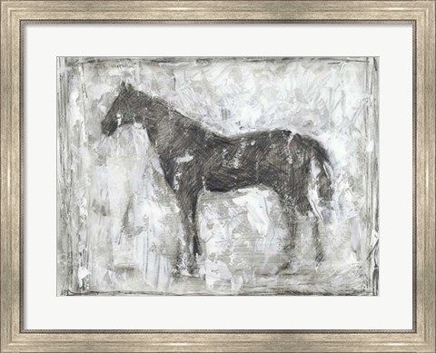 Framed Equine Silhouette II Print