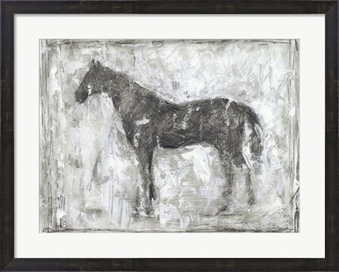 Framed Equine Silhouette II Print