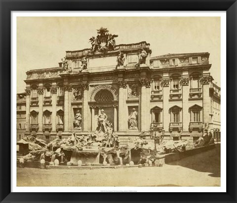 Framed Trevi Fountain Print