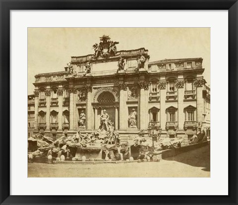 Framed Trevi Fountain Print