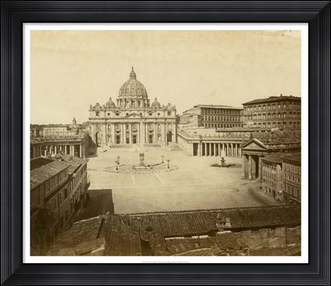 Framed St. Peter&#39;s Square Print