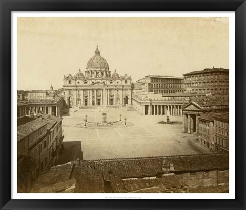 Framed St. Peter&#39;s Square Print