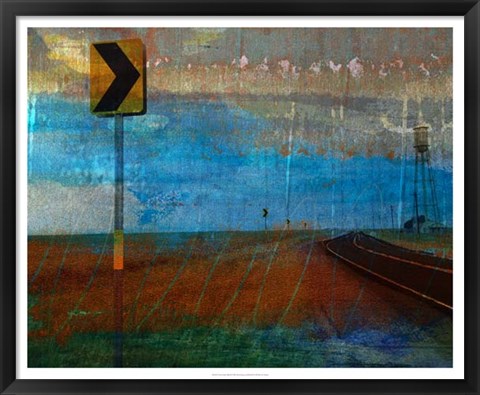 Framed Texas Open Road Print