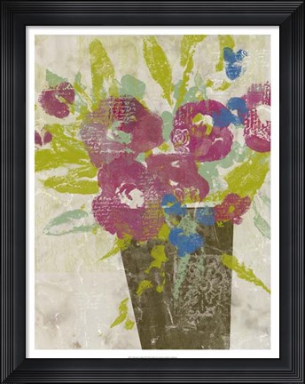 Framed Bouquet Collage II Print