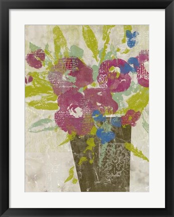 Framed Bouquet Collage II Print