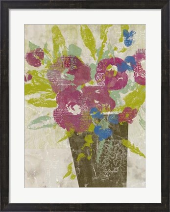 Framed Bouquet Collage II Print