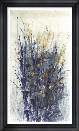 Framed Indigo Floral II Print