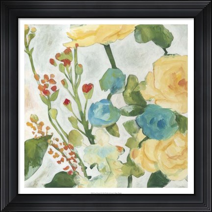 Framed June Bouquet II Print