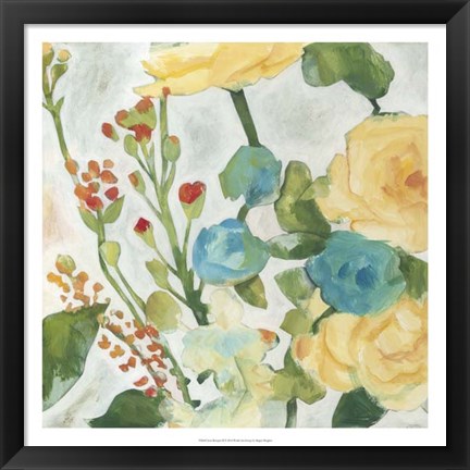 Framed June Bouquet II Print