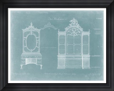 Framed Two Bookcases Print