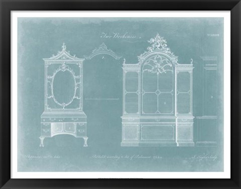 Framed Two Bookcases Print