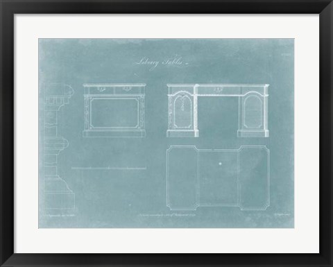 Framed Library Tables Print