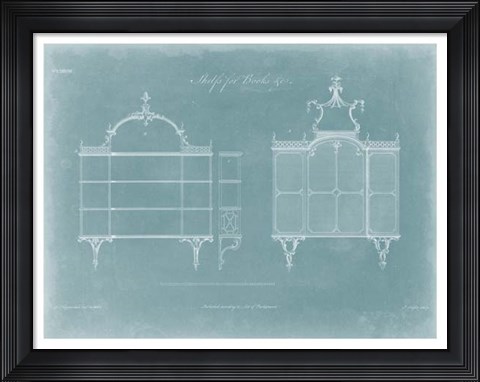 Framed Shelves for Books Print