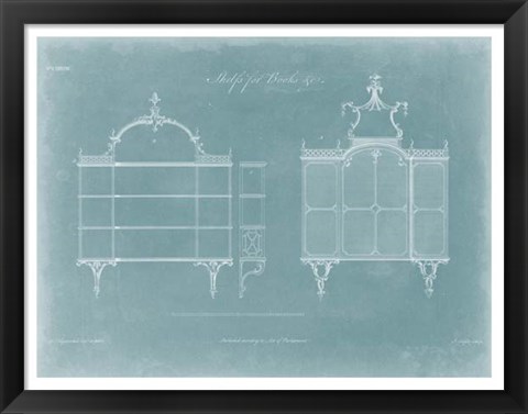 Framed Shelves for Books Print