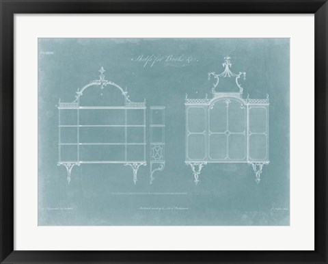 Framed Shelves for Books Print
