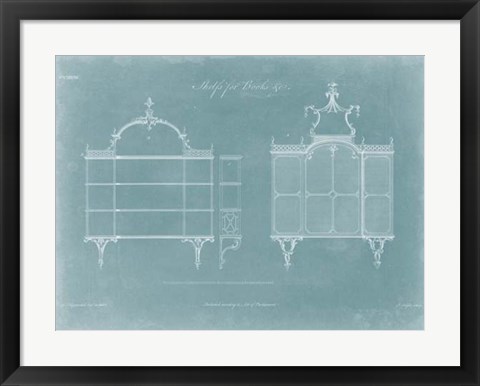 Framed Shelves for Books Print