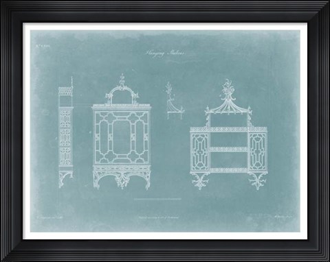 Framed Hanging Shelves I Print
