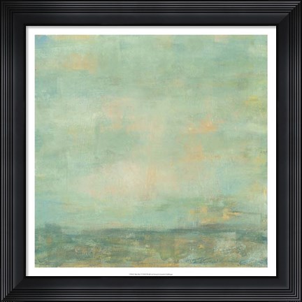 Framed Mint Sky I Print