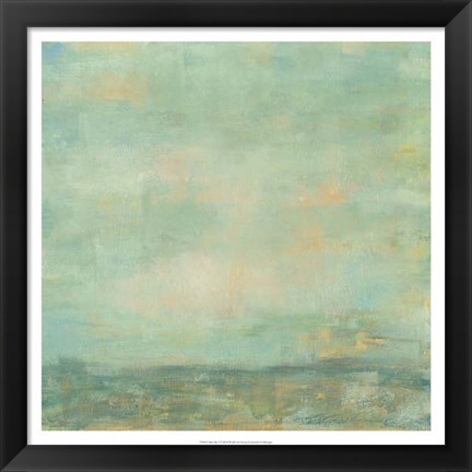 Framed Mint Sky I Print