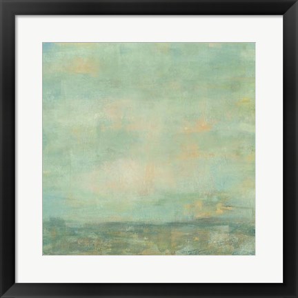 Framed Mint Sky I Print